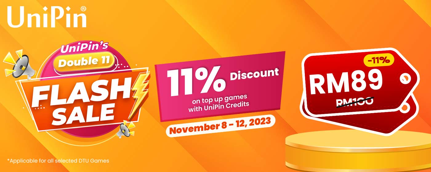 UniPin Double 11 Flash Sales (MY)